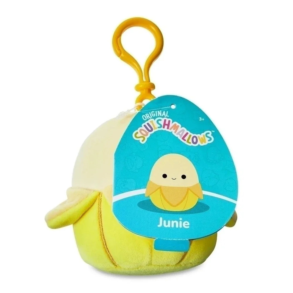 Junie banana 🍌 squishmallow plush keychain keyring collectable women's good - Picture 3 of 5
